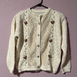 Vintage Cream Cardigan